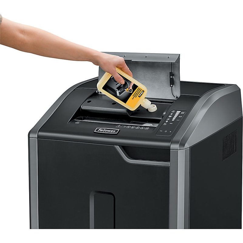 Fellowes® Powershred® 425Ci 100% Jam Proof BAA Compliant 30-Sheet Cross-Cut Continuous Duty Large Office Shredder - Image 8