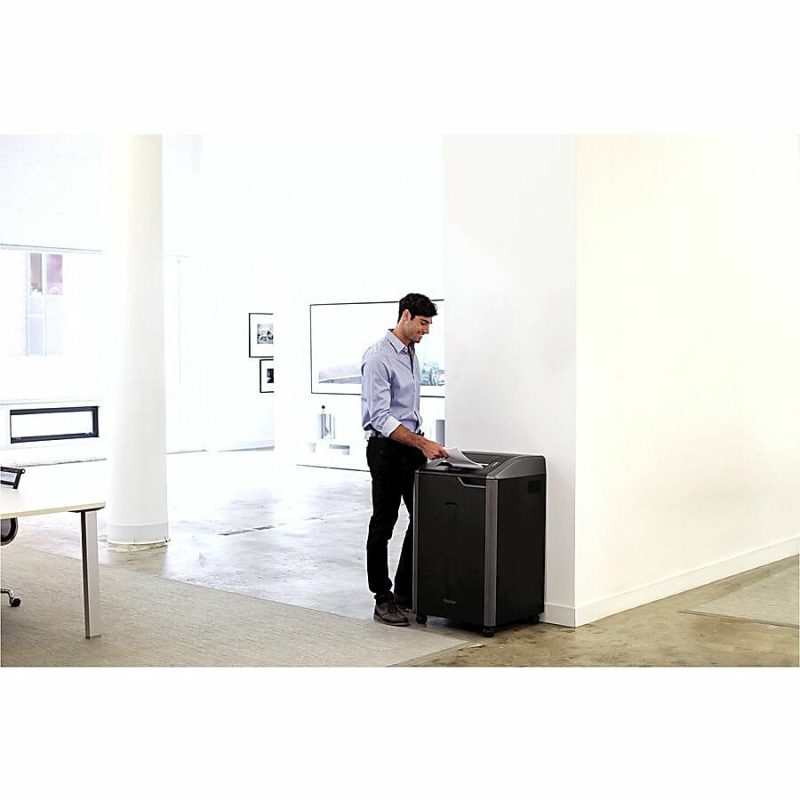 Fellowes® Powershred® 425Ci 100% Jam Proof BAA Compliant 30-Sheet Cross-Cut Continuous Duty Large Office Shredder - Image 10
