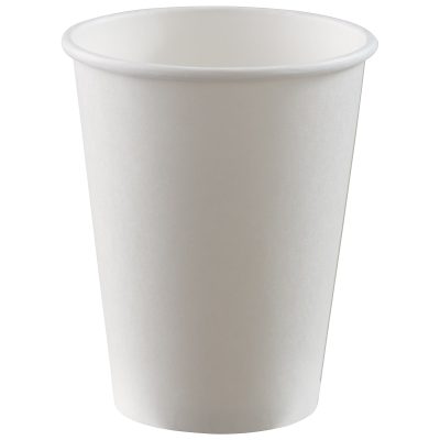 Amscan Paper Cups, 12 Oz, Frosty White, Pack Of 50 Cups, Case Of 3 Packs