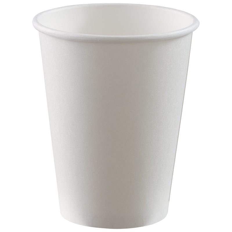 Amscan Paper Cups, 12 Oz, Frosty White, Pack Of 50 Cups, Case Of 3 Packs