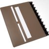 TUL® Custom Note-Taking System Discbound Notebook With Leather Cover, Letter Size, Narrow Ruled, 60 Sheets, Gray - Image 4