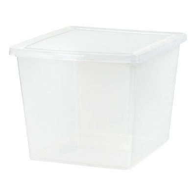 Iris® Snap Top Storage Boxes, 9 Gallon, Clear, Set Of 6 Boxes