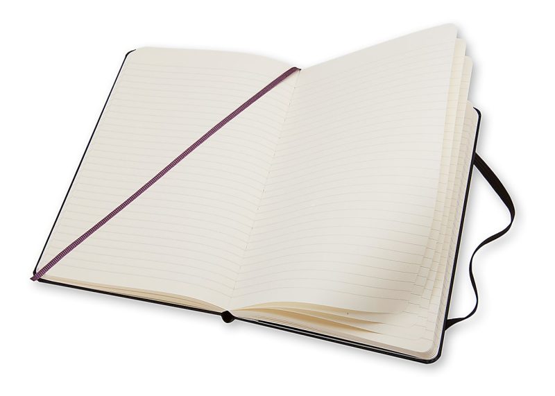 Moleskine Classic Hard Cover Notebook, 5” x 8-1/4”, Ruled, 240 Pages, Black - Image 4