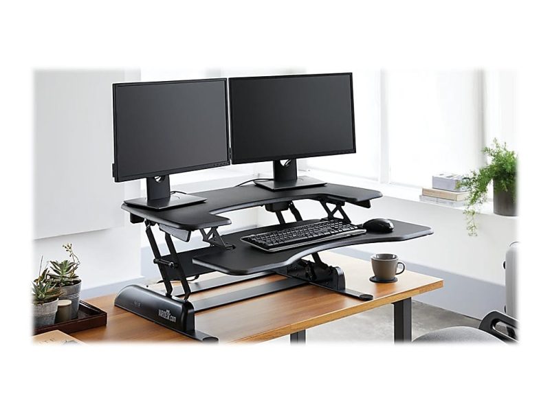 VariDesk ProPlus Manual Standing Desk Riser, 36"W x 41-3/4 "D, Black - Image 10