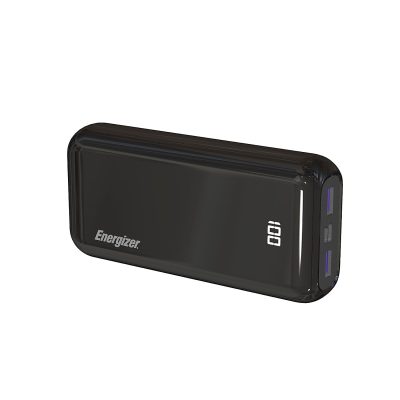 Energizer 20,000mAh Ultimate Power Bank, Black, UE20011PQ