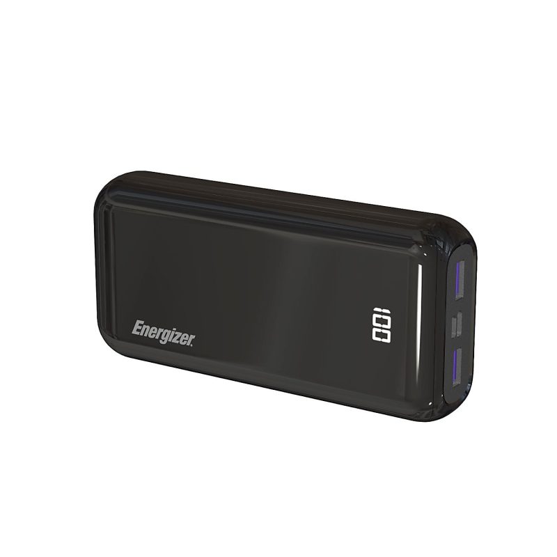 Energizer 20,000mAh Ultimate Power Bank, Black, UE20011PQ