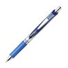 Pentel® EnerGel™ Retractable Liquid Gel Pens, Medium Point, 0.7 mm, Silver Barrel, Blue Ink, Pack Of 12 - Image 2