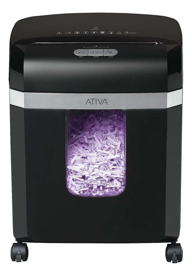 Ativa® 10-Sheet Cross-Cut Shredder, C187-H