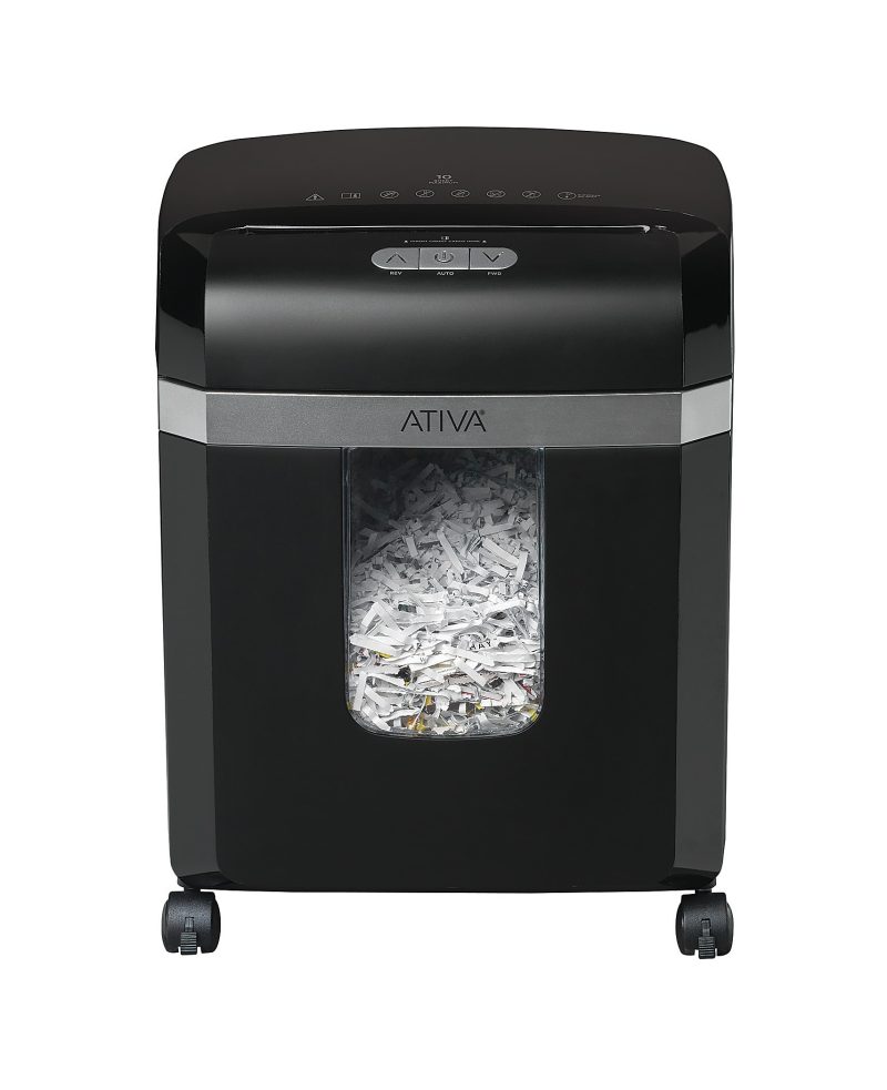 Ativa® 10-Sheet Cross-Cut Shredder, C187-H - Image 2