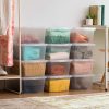 Iris® Snap Top Storage Boxes, 4.25 Gallon, Clear, Set Of 8 Boxes - Image 2