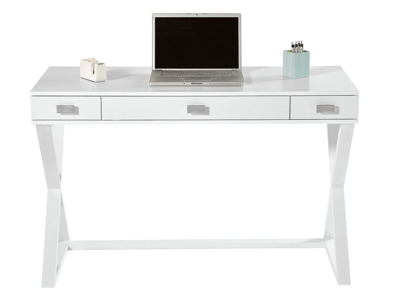 Realspace® Keri 48"W Writing Desk, White - Image 3