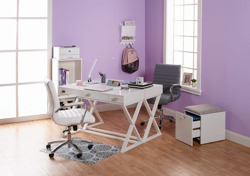 Realspace® Keri 48"W Writing Desk, White - Image 4