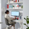 Realspace® Keri 48"W Writing Desk, White - Image 5