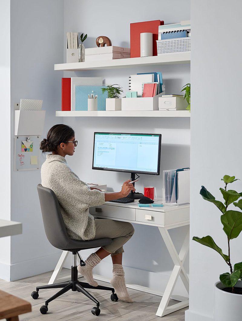 Realspace® Keri 48"W Writing Desk, White - Image 5