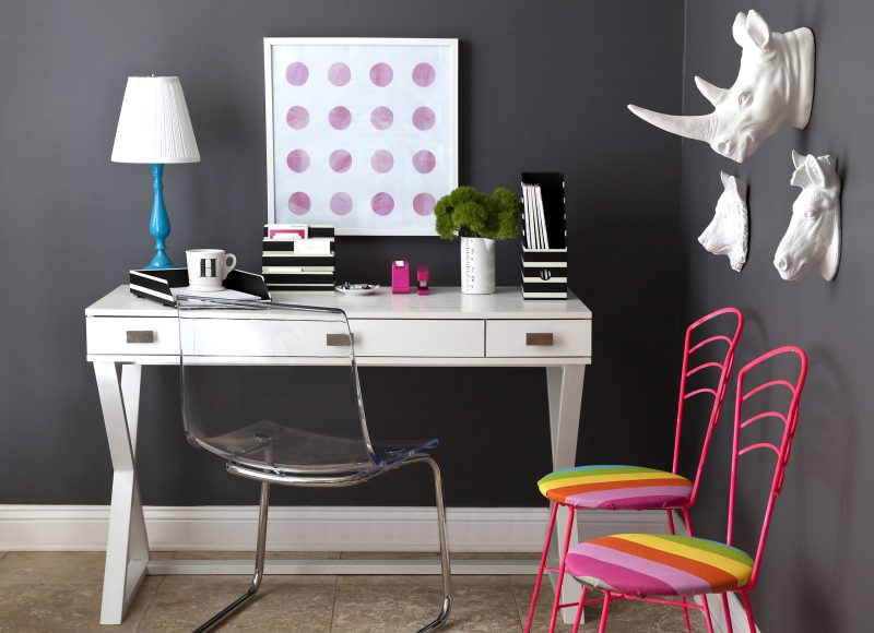 Realspace® Keri 48"W Writing Desk, White - Image 6
