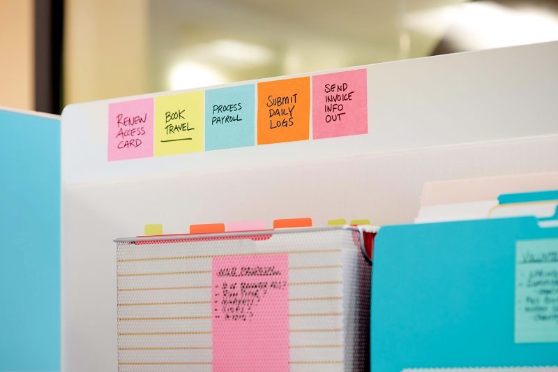 Post-it Super Sticky Pop Up Notes with Black Dispenser, 12 Pads, 3 in x 3 in, 2x the Sticking Power, School Supplies and Office Products, Sticky Notes for Vertical Surfaces, Monitors, Walls and Windows, Assorted Colors - Image 6
