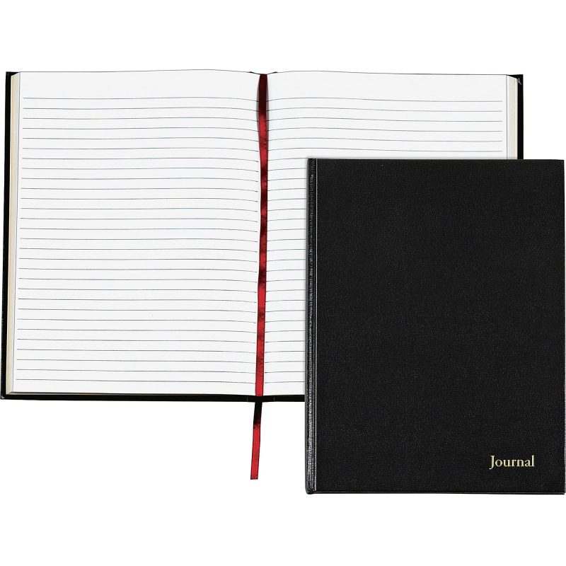 TOPS™ Professional Business Journal With Planning Pages, 8 1/2" x 11", Legal Ruled, 80 Sheets, Black - Image 2