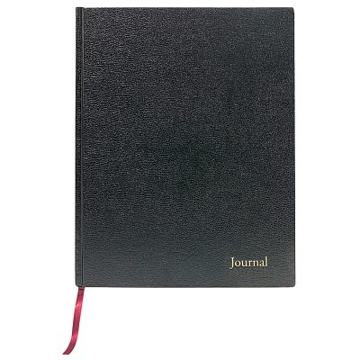 TOPS™ Professional Business Journal With Planning Pages, 8 1/2" x 11", Legal Ruled, 80 Sheets, Black