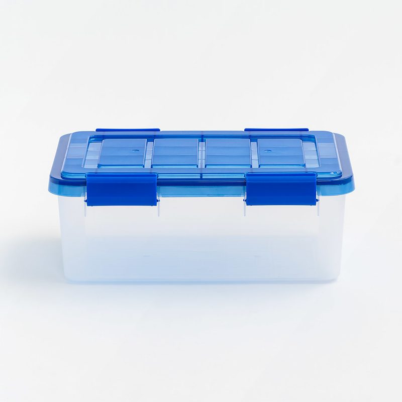 Iris Ultimate Weathertight Storage Boxes, 17-7/16”L x 16-3/16”W x 10-1/4”H, 16 Qt, Clear, Set Of 6 Boxes - Image 3