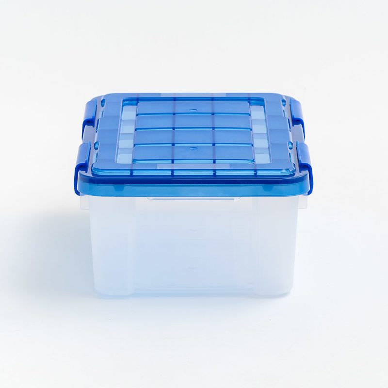 Iris Ultimate Weathertight Storage Boxes, 17-7/16”L x 16-3/16”W x 10-1/4”H, 16 Qt, Clear, Set Of 6 Boxes - Image 4