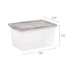 Iris® Snap Top Storage Box, 14.5 Gallon, Clear - Image 4
