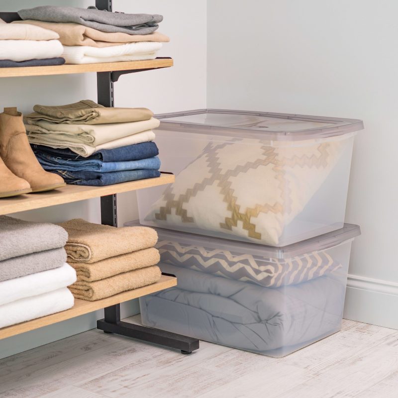 Iris® Snap Top Storage Box, 14.5 Gallon, Clear - Image 5