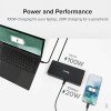 Plugable 13-in-1 USB-C Triple Monitor Laptop Docking Station with 100W Charging, 20W USB-C Charging - 3x HDMI - Compatible with Windows, Mac with USB-C/Thunderbolt (Ethernet, 5x USB, 1x USB-C, SD Card) - Image 4