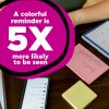 Post-it Notes, 12 Pads, 3 in x 3 in, Clean Removal, School Supplies and Office Products, Sticky Notes for Vertical Surfaces, Monitors, Walls and Windows, Canary Yellow, Lined - Image 6