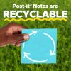 Post-it Notes, 12 Pads, 3 in x 3 in, Clean Removal, School Supplies and Office Products, Sticky Notes for Vertical Surfaces, Monitors, Walls and Windows, Canary Yellow, Lined - Image 7
