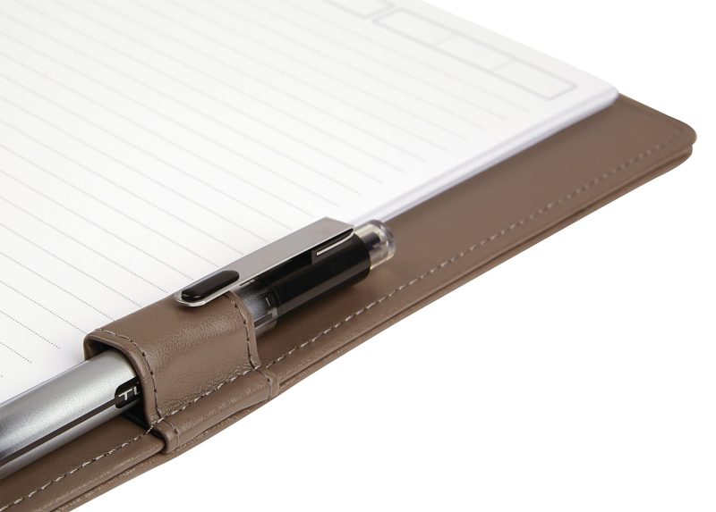 TUL® Discbound Notebook With Pebbled Leather Cover, Junior Size, Narrow Ruled, 60 Sheets, Rose Gold - Image 4