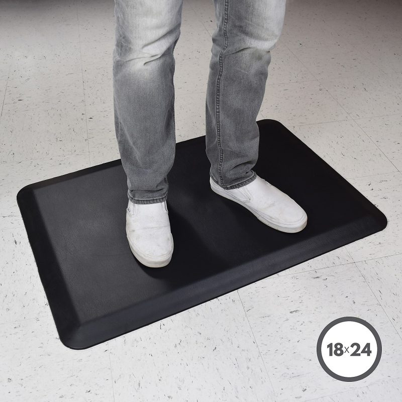 Deflecto Anti-Fatigue Floor Mat, 24"x 18", Black - Image 3