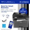 Brother MFC-L2820DW XL Wireless Compact Monochrome All-in-One Laser Printer with up to 4,200 pages of toner included - Image 2