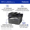 Brother MFC-L2820DW XL Wireless Compact Monochrome All-in-One Laser Printer with up to 4,200 pages of toner included - Image 3