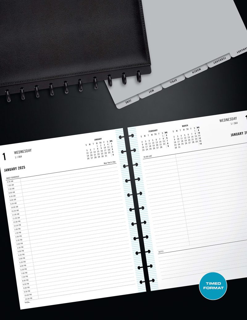2025 TUL® Discbound Daily Planner Refill Pages, Letter Size, Fashion, January To December - Image 3