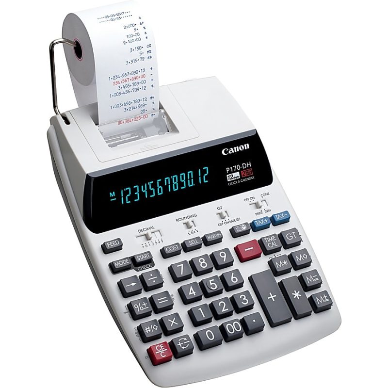 Canon P170-DH-3 Printing Calculator - Image 6