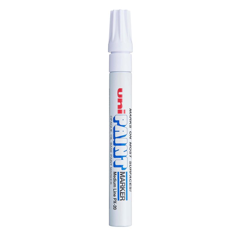 Uni-Paint® Markers, Medium Point, White, Pack Of 12 - Image 3