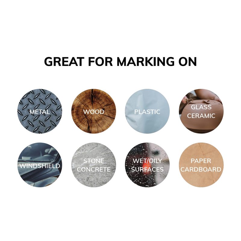 Uni-Paint® Markers, Medium Point, White, Pack Of 12 - Image 8