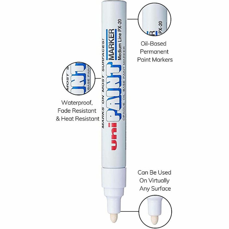 Uni-Paint® Markers, Medium Point, White, Pack Of 12 - Image 11