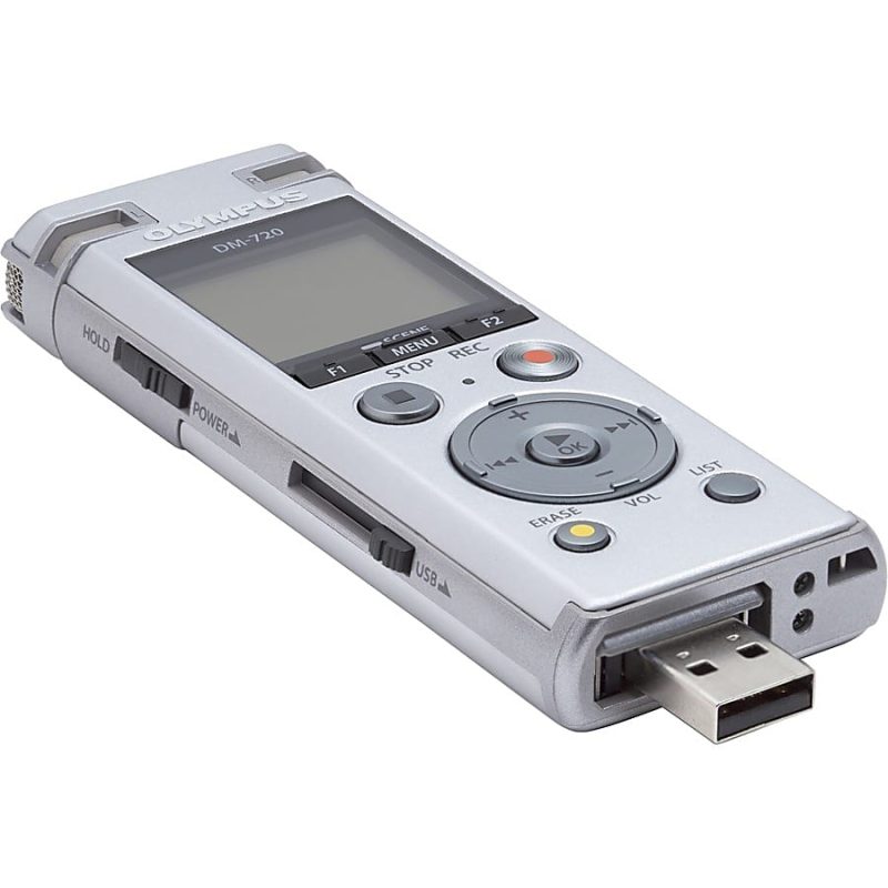 Olympus® DM-720 4GB Digital Voice Recorder, Silver - Image 8