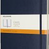 Moleskine Classic Hard Cover Notebook, 7-1/2" x 10", Ruled, 192 Pages, Sapphire Blue