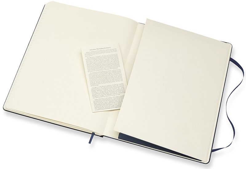 Moleskine Classic Hard Cover Notebook, 7-1/2" x 10", Ruled, 192 Pages, Sapphire Blue - Image 4