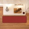 GelPro Designer Comfort Polyurethane Anti-Fatigue Mat For Hard Floors, 20” x 72”, Trellis Red - Image 2