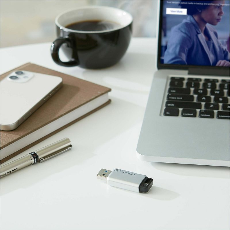 Verbatim Store 'n' Go Secure Pro 32GB USB 3.0 Flash Drive, Silver - Image 2