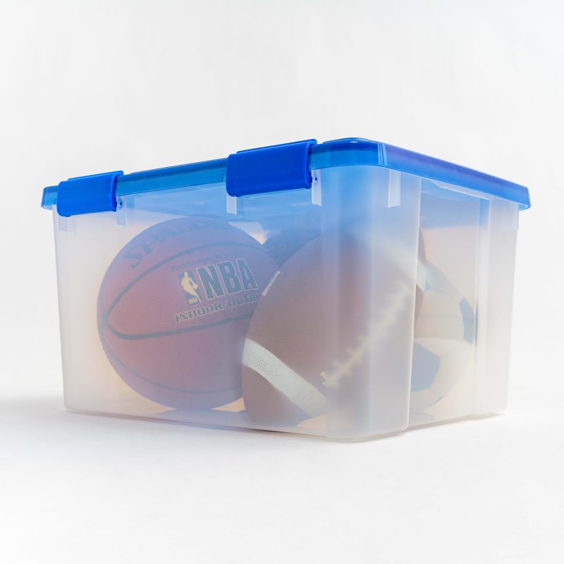 Iris Ultimate Weathertight Storage Boxes, 19-3/4”L x 16-3/16”W x 14-1/4”H, 44 Qt, Clear, Set Of 4 Boxes - Image 2