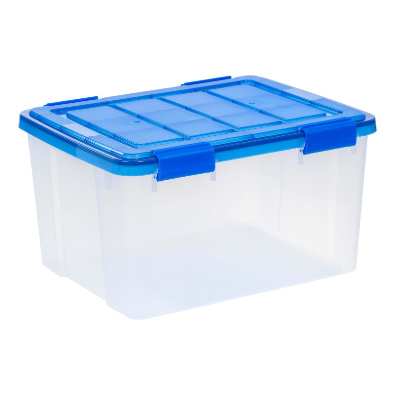 Iris Ultimate Weathertight Storage Boxes, 19-3/4”L x 16-3/16”W x 14-1/4”H, 44 Qt, Clear, Set Of 4 Boxes - Image 6