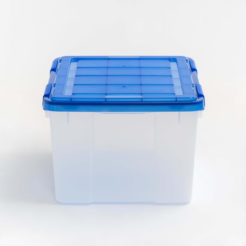 Iris Ultimate Weathertight Storage Boxes, 19-3/4”L x 16-3/16”W x 14-1/4”H, 44 Qt, Clear, Set Of 4 Boxes - Image 7