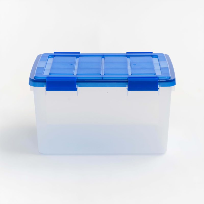 Iris Ultimate Weathertight Storage Boxes, 19-3/4”L x 16-3/16”W x 14-1/4”H, 44 Qt, Clear, Set Of 4 Boxes - Image 8