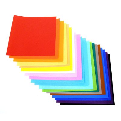 Yasutomo Fold'ems Origami Paper, 9 3/4", Assorted Bright Colors, Pack Of 100