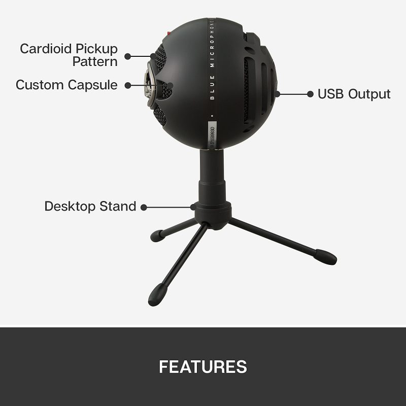 Blue Microphones Snowball iCE USB Microphone, Black - Image 8