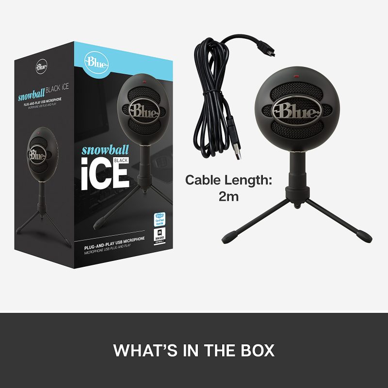 Blue Microphones Snowball iCE USB Microphone, Black - Image 9